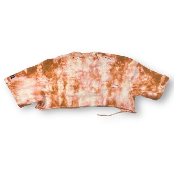 Dickies Cropped Tie Dye Distressed Top Size Large - Picture 6 of 7